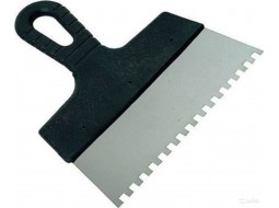 Шпатель 350 мм зубчатый с пластмассовой ручкой 8x8 мм