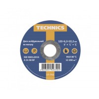 Technics Зачисний диск по металу 125x6,3x22,2 мм