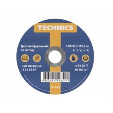 Technics Круг (диск) зачисний по металу 150x6,3x22,2 мм