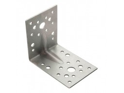 Уголок крепежный с ребром жесткости 90x90x65 мм (2,5 мм)