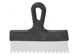 Шпатель 180 мм зубчастий з пластмасовою ручкою 6x6 мм