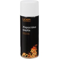Lider Емаль аерозольна жаростійка Біла (400 мл)