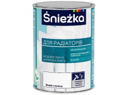 Снєжка емаль акрилова для радіаторів біла глянцева (0,75 л)