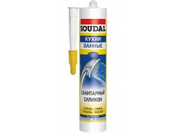 Soudal Герметик Силіконовий санітарний білий (280 мл)