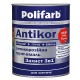 Polifarb Antikor Грунт-эмаль Защита 3 в 1 серая (2,7 кг)