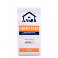 АЛЬБА ARMO FLEX Клей для пінопласту і мінеральної вати (армування) (25 кг)