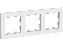 Електрика Рамка 3-постова Біла
