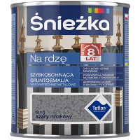 Снєжка Na Rdze R10 Грунт-емаль по іржі сіра молотковий ефект (0,65 л)