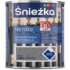 Снєжка Na Rdze R10 Грунт-емаль по іржі сіра молотковий ефект (0,65 л)