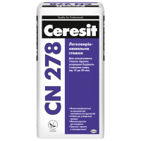 CERESIT CN-278 Стяжка легковыравнивающая 15-50 мм, 25 кг