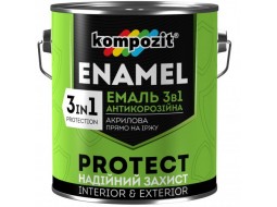 Kompozit PROTECT Емаль антикорозійна 3 в 1 сіра (0,75 кг)