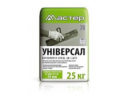 Майстер-Житомир Универсал Штукатурка цементна (1-30 мм) біла (25 кг)