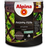 Alpina Lasur-Gel Лазурь-гель для древесины шелковисто-матовая палисандр (2,5 л)