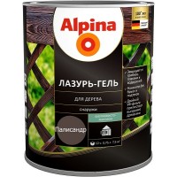 Alpina Lasur-Gel Лазурь-гель для древесины шелковисто-матовая палисандр (0,75 л)