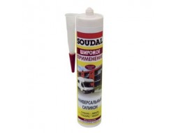 Soudal Герметик силіконовий універсальний прозорий (280 мл)