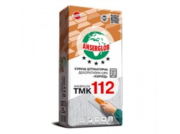 Anserglob TMK-112 Штукатурка декоративна короїд зерно 2,5 мм сіра (25 кг)