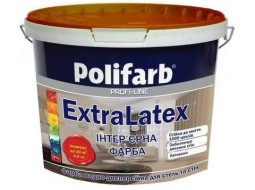 Polifarb ExtraLatex Фарба інтер'єрна акрилова (14 кг/10 л)