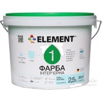 Element 1 Фарба інтер'єрна дисперсійна (3,5 кг/2,5 л)