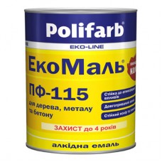 Polifarb Екомаль Емаль ПФ-115 біла (2,7 кг)