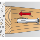 Дюбель Швидкий монтаж 6x100 мм грибок (100 шт)