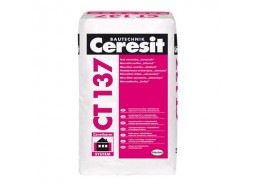CERESIT CT-137 Штукатурка декоративная «Камешковая» зерно 2,0 мм белая (25 кг)