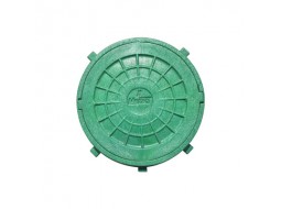 Люк оглядовий каналізаційний (зелений) круглий